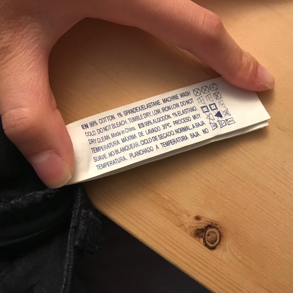 F21 midnight blue frayed shorts - Picture 5 of 5